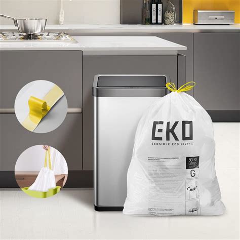 Eko Rollo De Bolsas De Basura Extra Fuertes Con Cord N Para Cocina