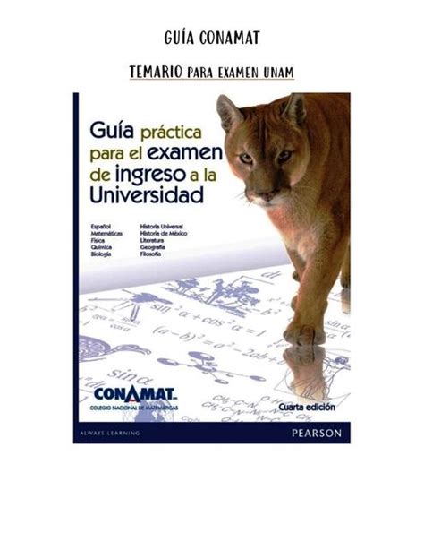 Gu A Conamat Unam Temario Udocz