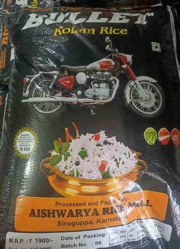 Bullet Aishwarya Kolam Rice Packaging Type Hdpe Bag At Rs Bag In