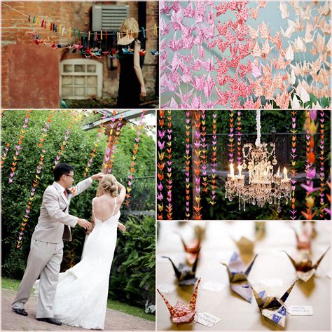 Enchanté Weddings: Origami cranes