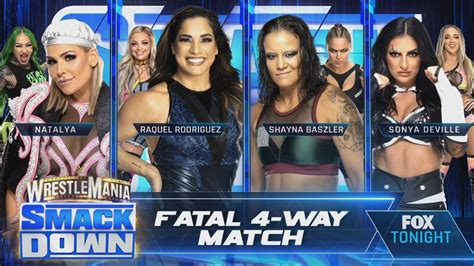 Raquel Rodríguez Vs Natalya Vs Shayna Baszler Vs Sonya Deville WWE