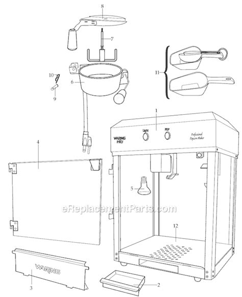 Waring WPM40 Parts List and Diagram : eReplacementParts.com