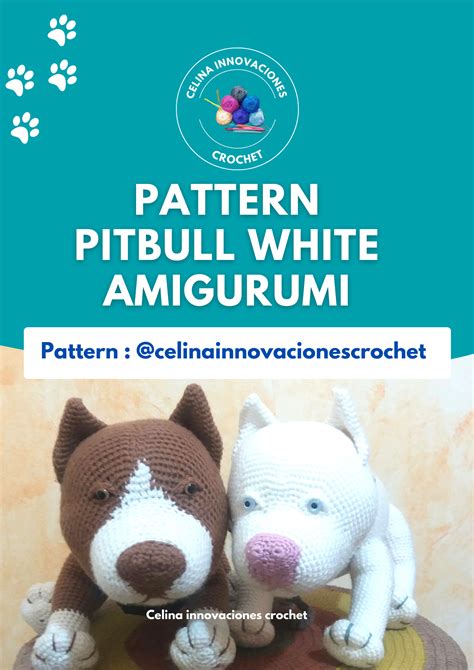 Pattern Pdf Doggie Crochet Pitbull Amigurumi Celina Innovacrochet