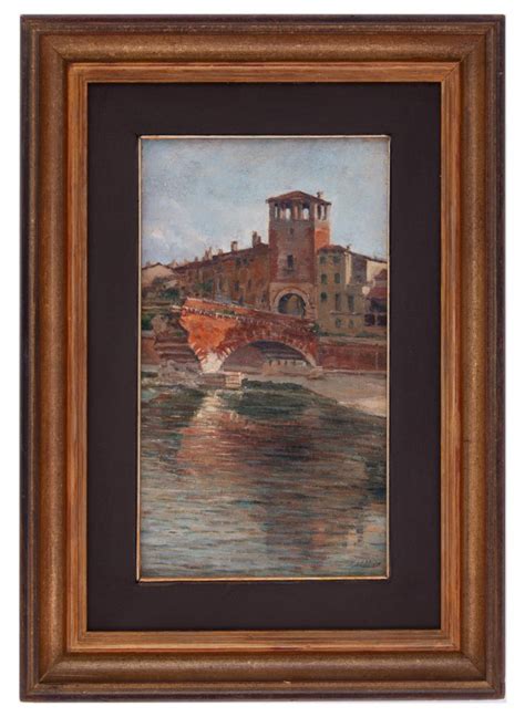 Ettore Mario Sartori Verona 1885 1966 Ponte Pietra A Verona Casa D