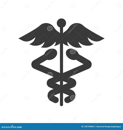 Caduceus a Symbolic Represents Hermes, Use in Astrology, Alchem Stock ...