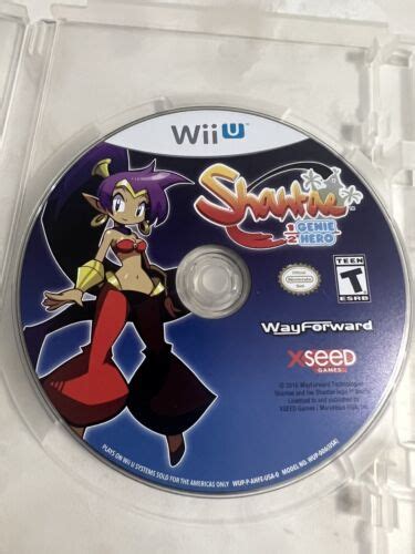 Shantae Half Genie Hero Nintendo Wii U Disc Only