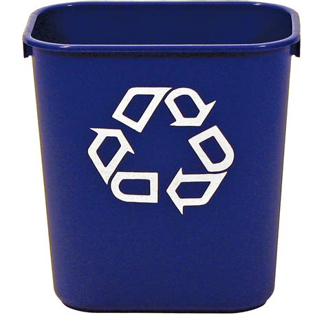 Small 13 Quart Office Recycling Bin For Deskside Recycling Recycle Away