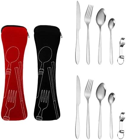 Stainless Steel Cutlery Camping Cutlery Person Camping Cutlery Set