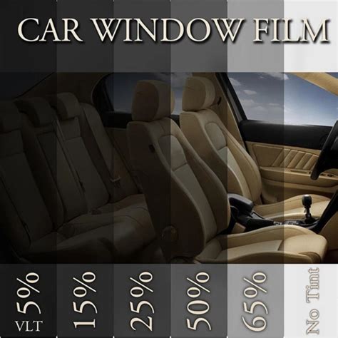 Car Sunshade Window Tint Film Tinting Roll Kit 15 Vlt Black Uv Proof