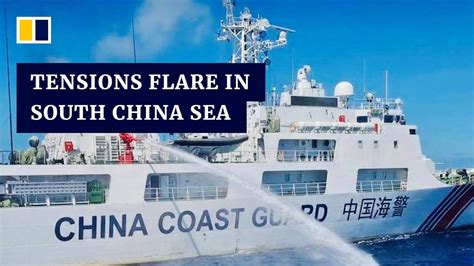 Philippines Accuses Chinese Coastguard Of Firing Water Cannons At Its