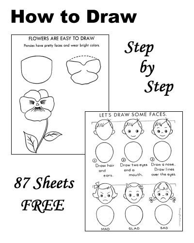 Step By Step Drawing For Kids Printable