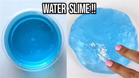 1 Minute Clear Water Slime💦👅🎧 How To Make Clear Water Slime At Home Slime Asmr Youtube