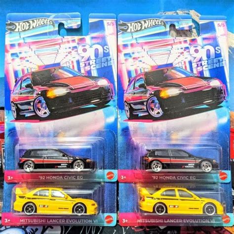 Jual Hot Wheels S Street Scene Mitsubishi Lancer Honda Civic EG Shopee Indonesia