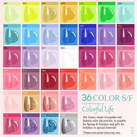 Azurebeauty Colorful Life 36colors Dip Powder Nail Kit Starter Kit