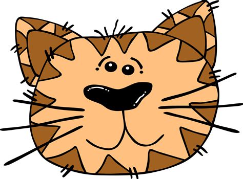 Clipart Cartoon Cat Face