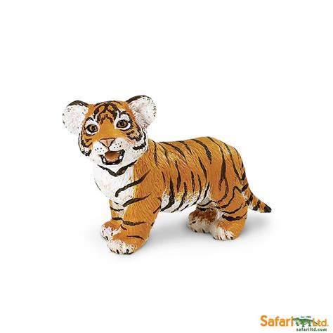 Brand New Safari Animals Model Toys Bengal Tiger Cub 67cm Length Pvc