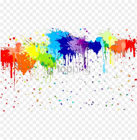 Download High Quality Rainbow Transparent Splatter Transparent Png