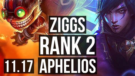 ZIGGS Morgana Vs APHELIOS Senna ADC Rank 2 Rank 2 Ziggs 8 1 4