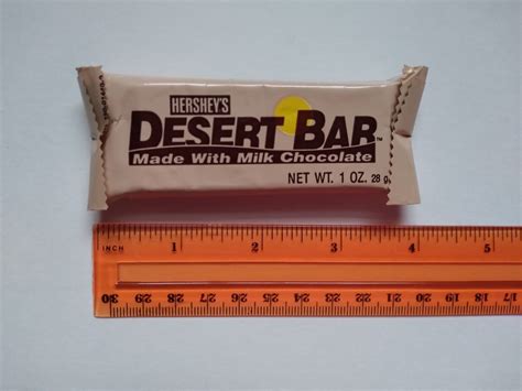 Single Hersheys Desert Bar Candy Bar Made Grelly Usa