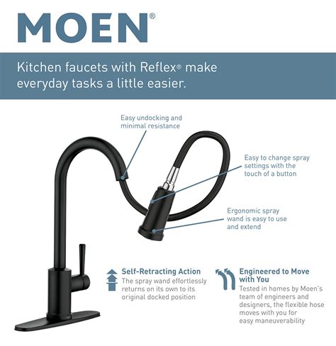 Buy Moen 7594ewbl Arbor Motionsense Wave Sensor Touchless One Handle Pulldown Kitchen Faucet