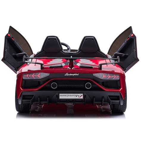 Lamborghini Aventador SVJ 24V Kids Ride-On Car with R/C Parental Remot