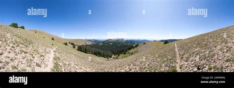 Hiking On The Continental Divide Trail In Colorado USA Stock Photo Alamy