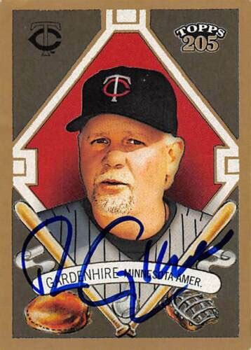 Ron Gardenhire Autographed Baseball Card Minnesota Twins Ft