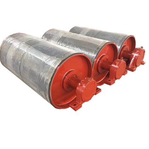 Conveyor Drum Head Pully Rubber Lagging Return Pulley Conveyor Tail