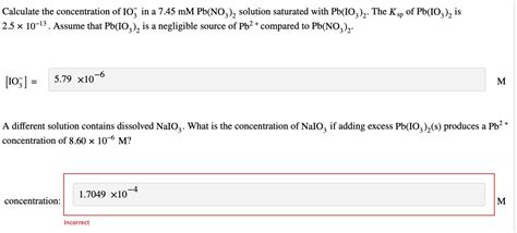 Solved Calculate The Concentration Of Io3−in A