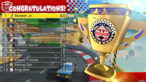 Mario Kart 8 Deluxe Lucky Cat Cup 200cc 3 Star Rank Youtube