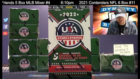 Panini Usa Stars And Stripes Baseball Card Box Half Case Break