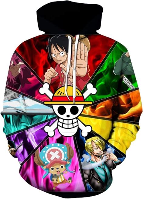 Sudaderas Con Capucha One Piece Series Luffy Sudadera Con Capucha Para