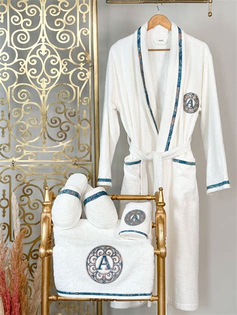 Custom Robe For Him - Men's Personalized Monogram Luxury Bathrobe Set ...