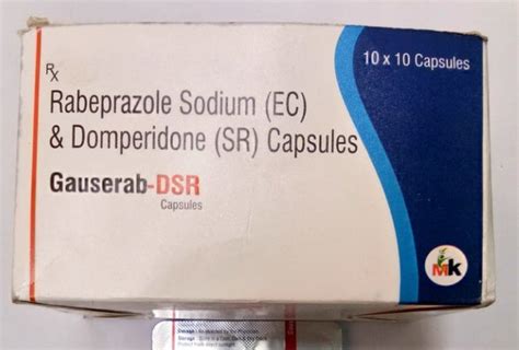 Gauserab Dsr Rabeprazole Sodium Ec And Domperidone Sr Capsules Mk