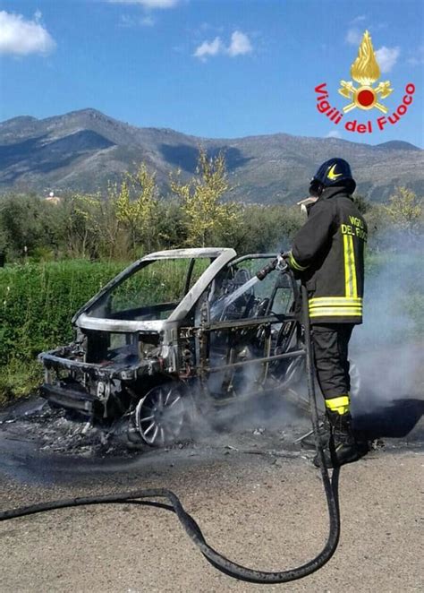 Incendio Auto A Fondi