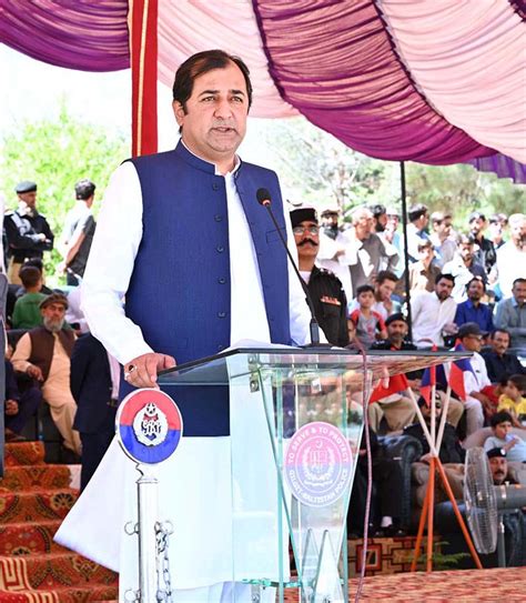 Chief Minister Gilgit Baltistan Khalid Khurshid Khan Addressing During