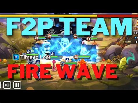 F2P Team For Fire Monster Wave Clear 20 Wave At Monster Subjugation