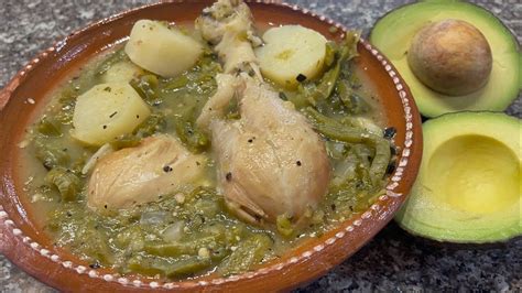 💥pollo 🍗 En Salsa Verde 🌶️ Con Nopales Y Papas 🥔 📌 Salsa Tatemada Y