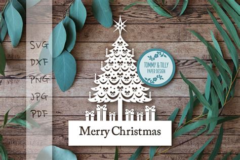 Christmas Tree Svg Dxf Png Pdf  By Tommy And Tilly Design