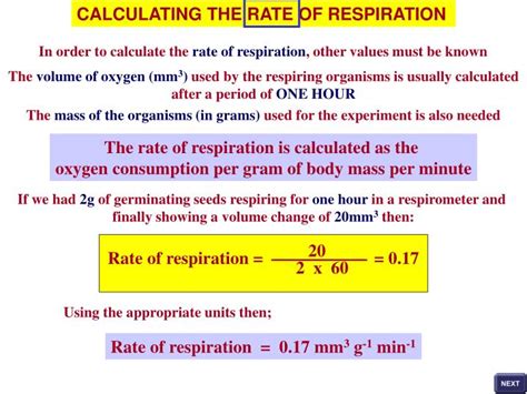 Ppt The Respiratory Quotient Or Rq Value Is A Measure Of The Ratio Of