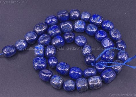 Natural Lapis Lazuli Gemstone Freeformed Nugget Beads Mm Mm Mm