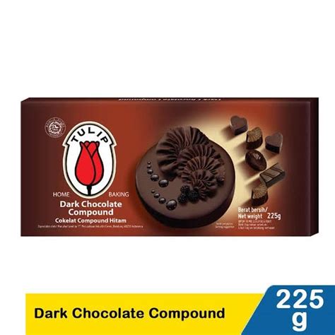 Jual Tulip Dark Chocolate Compound 250g Coklat Hitam Compound Di Lapak