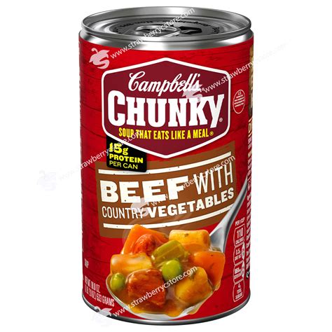 Súp Bò Hầm Rau Củ Đóng Hộp Campbell s Chunky Beef With Country