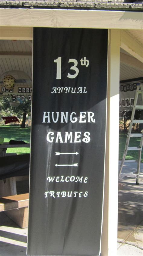 Hunger Games Birthday Party Banner