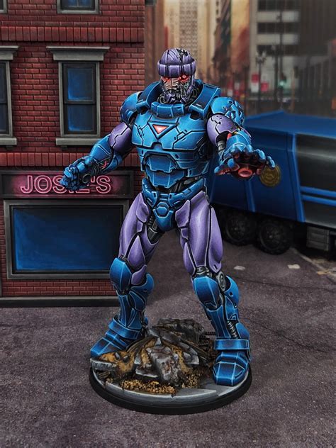 Sentinels Affiliation Fully Painted Marvel Crisis Protocol Atomic Mass Games R Minipainting