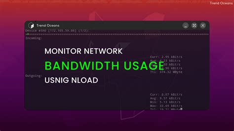 Nload Monitor Network Usage Bandwidth In Linux Artofit