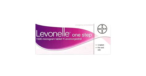 Levonelle One Step The Morning After Pill