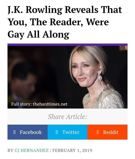 K Rowling Reveals That You The Reader Were Gay All Along Ifunny