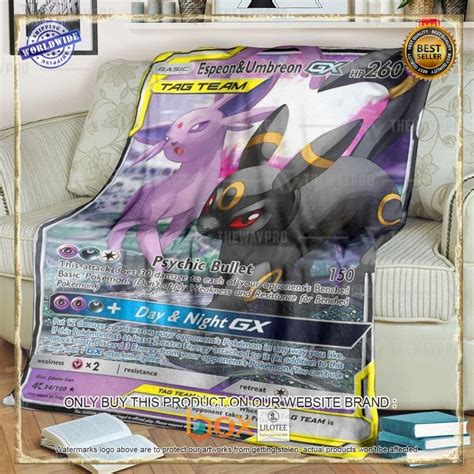 Espeon Umbreon GX Pokemon Blanket Express Your Unique Style With