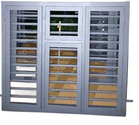 Galvanised Three Door Galvanized Grill Window For Home Modern At Rs